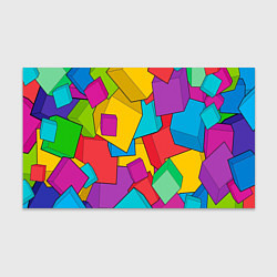 Бумага для упаковки Фон из разноцветных кубиков, цвет: 3D-принт