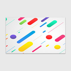 Бумага для упаковки Разноцветные круги и полосы, цвет: 3D-принт