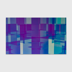 Бумага для упаковки Геометрические объёмные фиолетовые кубы