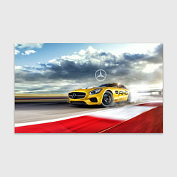 Бумага для упаковки Mercedes AMG V8 Biturbo на трассе, цвет: 3D-принт