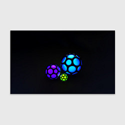 Бумага для упаковки Объёмные неоновые шары, цвет: 3D-принт