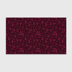 Бумага для упаковки Бордовые розы цветочный узор, цвет: 3D-принт