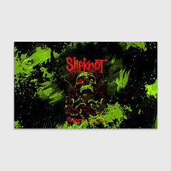 Бумага для упаковки Slipknot green череп
