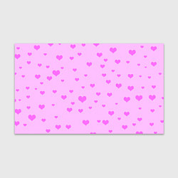Бумага для упаковки Сердечки розовые абстракция