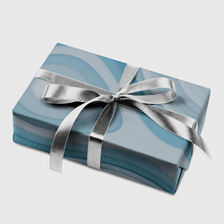 Бумага для упаковки Волнообразные синие текстуры, цвет: 3D-принт — фото 2