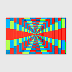 Бумага для упаковки Разноцветный туннель - оптическая иллюзия