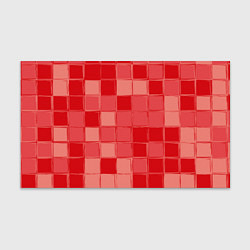 Бумага для упаковки Красный паттерн из кубов