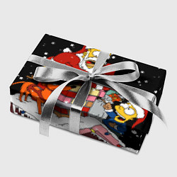 Бумага для упаковки Симпсоны новогодний, цвет: 3D-принт — фото 2