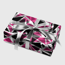 Бумага для упаковки Геометрический абстрактный узор в вишнево серых и, цвет: 3D-принт — фото 2
