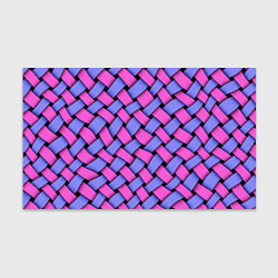 Бумага для упаковки Фиолетово-сиреневая плетёнка - оптическая иллюзия, цвет: 3D-принт