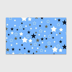 Бумага для упаковки Звёзды на голубом фоне