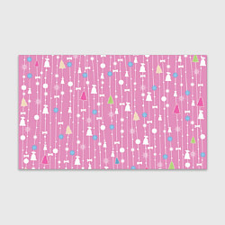 Бумага для упаковки Розовый новый год, цвет: 3D-принт