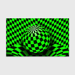 Бумага для упаковки Зелёный шар - оптическая иллюзия