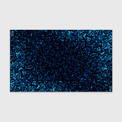 Бумага для упаковки Неоновый синий блеск на черном фоне