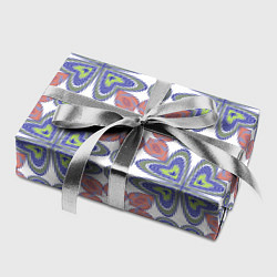 Бумага для упаковки Мозаика, абстрактные сердечки, цвет: 3D-принт — фото 2