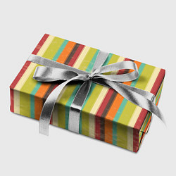 Бумага для упаковки Абстрактное множество разноцветных полос, цвет: 3D-принт — фото 2