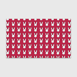Бумага для упаковки Bunny Pattern red, цвет: 3D-принт
