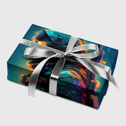 Бумага для упаковки Герой в стиле киберпанк, цвет: 3D-принт — фото 2