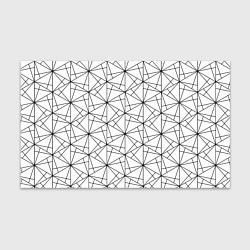 Бумага для упаковки Чёрно-белый геометрический треугольный узор, цвет: 3D-принт