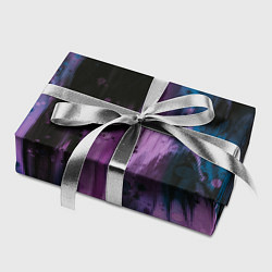 Бумага для упаковки Фиолетовые абстрактные тени, цвет: 3D-принт — фото 2