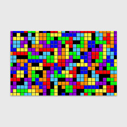 Бумага для упаковки Тетрис цветные блоки
