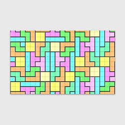 Бумага для упаковки Светлая стена из блоков Тетриса, цвет: 3D-принт