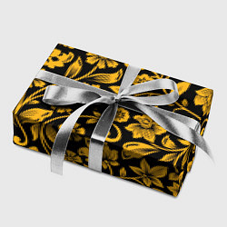 Бумага для упаковки Золотая хохлома, цвет: 3D-принт — фото 2