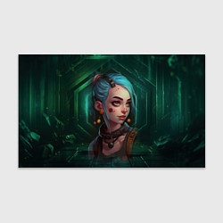 Бумага для упаковки Jinx green Arcane League of Legends, цвет: 3D-принт