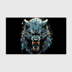 Бумага для упаковки Fantasy blue wolf