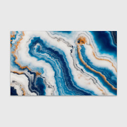 Бумага для упаковки Узор волна голубой океанический агат, цвет: 3D-принт