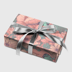 Бумага для упаковки Паттерн с бабочками и цветами, цвет: 3D-принт — фото 2