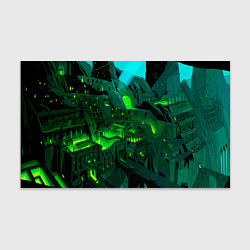 Бумага для упаковки Зелёный город, цвет: 3D-принт