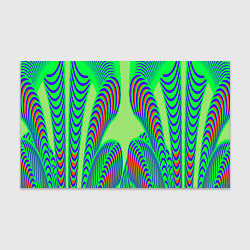 Бумага для упаковки Сине-зеленые изгибы, цвет: 3D-принт