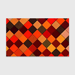 Бумага для упаковки Шахматка красно-коричневая, цвет: 3D-принт