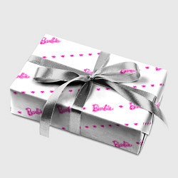 Бумага для упаковки Барби паттерн - логотип и сердечки, цвет: 3D-принт — фото 2