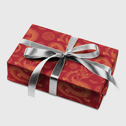 Бумага для упаковки Dragon red pattern, цвет: 3D-принт — фото 2