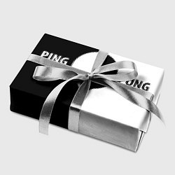 Бумага для упаковки Ping-Pong черно-белое, цвет: 3D-принт — фото 2