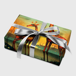 Бумага для упаковки Жирафы в стиле фолк-арт, цвет: 3D-принт — фото 2