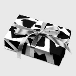 Бумага для упаковки Абстрактная чёрно-белая композиция, цвет: 3D-принт — фото 2