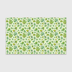 Бумага для упаковки Акварельные листья с узором, цвет: 3D-принт