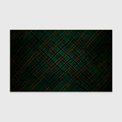 Бумага для упаковки Тёмно-зелёная диагональная клетка в шотландском ст