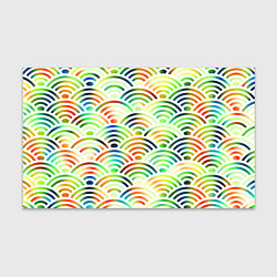 Бумага для упаковки Белая рыба - чешуя-волна, цвет: 3D-принт