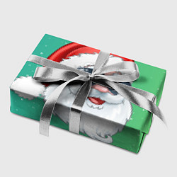 Бумага для упаковки Дед Мороз в очках, цвет: 3D-принт — фото 2
