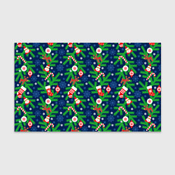 Бумага для упаковки Новогодние игрушки на ёлке