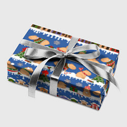 Бумага для упаковки Капибара зимой, цвет: 3D-принт — фото 2