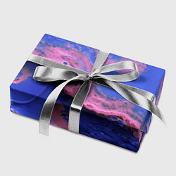 Бумага для упаковки Розовая пена на синей краске, цвет: 3D-принт — фото 2
