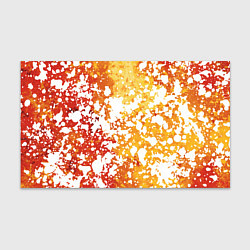 Бумага для упаковки Абстракция - белые пятна на оранжевом, цвет: 3D-принт