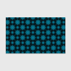 Бумага для упаковки Паттерн тёмно-бирюзовый абстрактные цветы, цвет: 3D-принт
