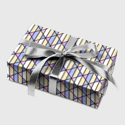 Бумага для упаковки Геометрический светло-сиреневый, цвет: 3D-принт — фото 2