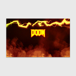 Бумага для упаковки Doom storm огненное лого